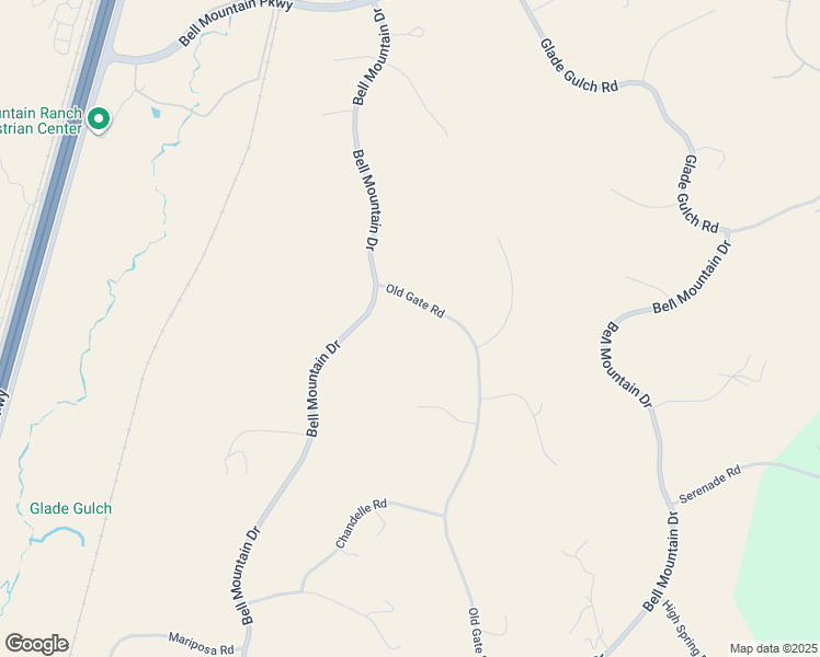 map of restaurants, bars, coffee shops, grocery stores, and more near 96 Bell Mountain Parkway in Castle Rock