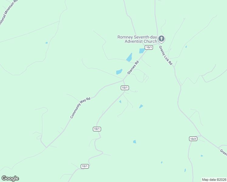 map of restaurants, bars, coffee shops, grocery stores, and more near 526 Starnes Road in Romney