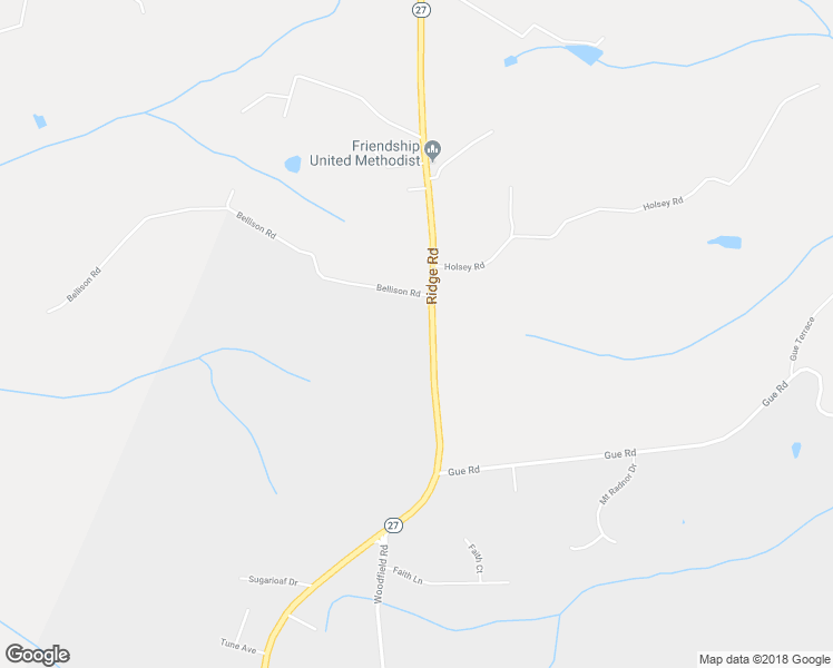 map of restaurants, bars, coffee shops, grocery stores, and more near 27400 Ridge Road in Damascus
