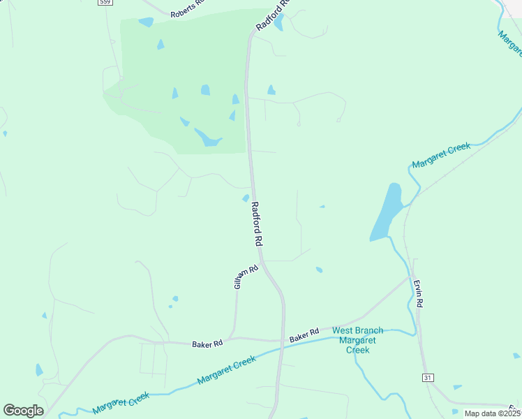 map of restaurants, bars, coffee shops, grocery stores, and more near 7283 Radford Road in Athens