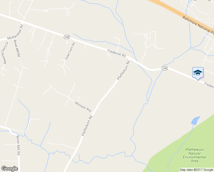 map of restaurants, bars, coffee shops, grocery stores, and more near 2358 Pfefferkorn Road in West Friendship