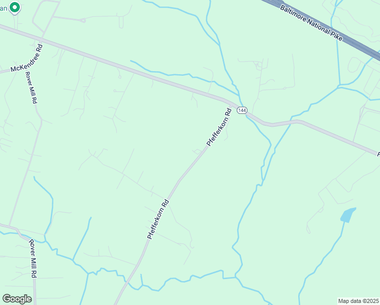 map of restaurants, bars, coffee shops, grocery stores, and more near 2358 Pfefferkorn Road in West Friendship