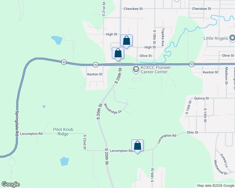 map of restaurants, bars, coffee shops, grocery stores, and more near 1938 Edgewood Drive in Leavenworth