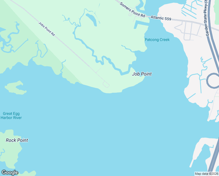 map of restaurants, bars, coffee shops, grocery stores, and more near 1 Creek Road in Egg Harbor Township