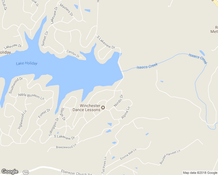 map of restaurants, bars, coffee shops, grocery stores, and more near 104 Waterside Lane in Cross Junction