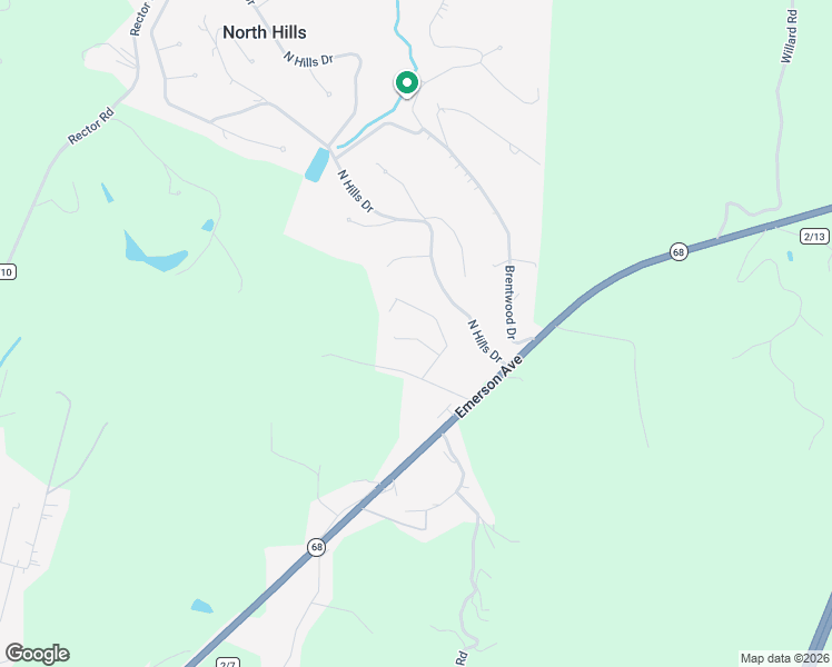 map of restaurants, bars, coffee shops, grocery stores, and more near 20 Seneca Lane in Parkersburg