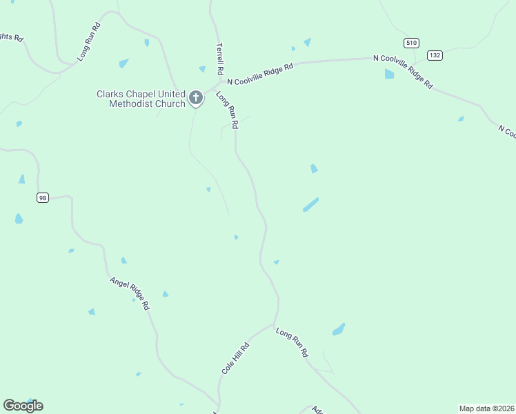 map of restaurants, bars, coffee shops, grocery stores, and more near 7673 Long Run Road in Athens