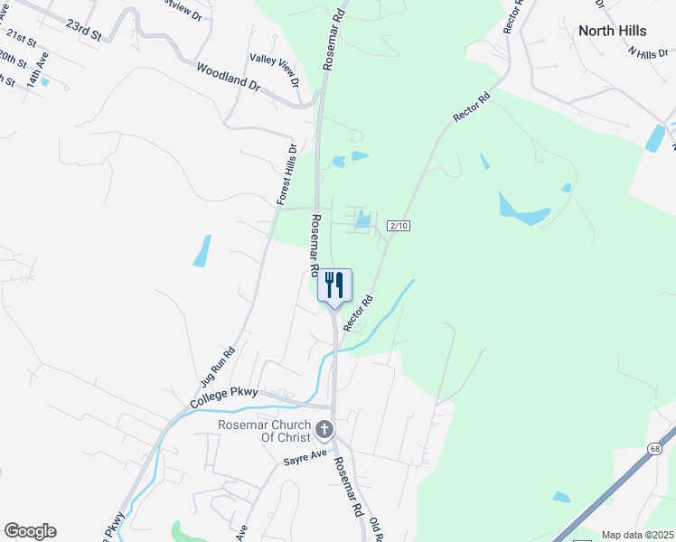 map of restaurants, bars, coffee shops, grocery stores, and more near 130 Covington Way in Vienna