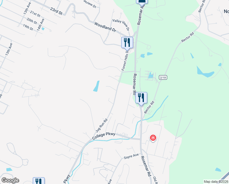 map of restaurants, bars, coffee shops, grocery stores, and more near 5209 Briscoe Road in Vienna