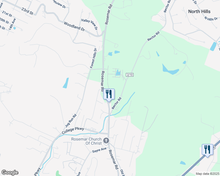 map of restaurants, bars, coffee shops, grocery stores, and more near 75 Covington Way in Vienna