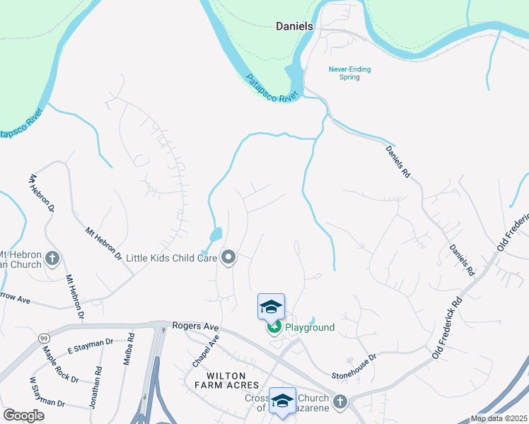 map of restaurants, bars, coffee shops, grocery stores, and more near 9814 Sawmill Branch Trail in Ellicott City