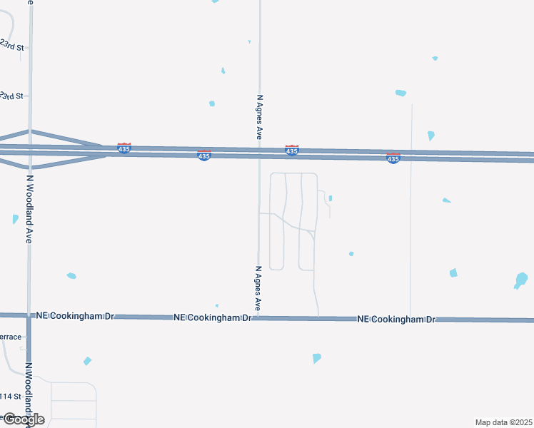 map of restaurants, bars, coffee shops, grocery stores, and more near 11827 North Bellefontaine Avenue in Kansas City