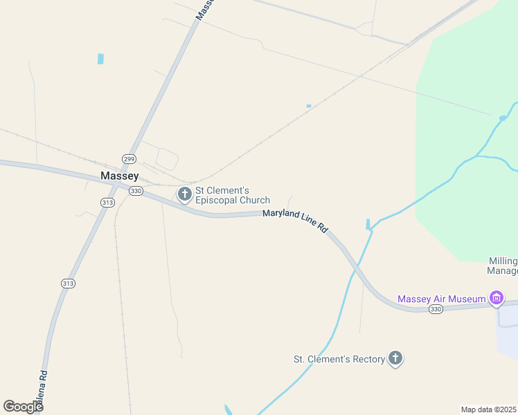 map of restaurants, bars, coffee shops, grocery stores, and more near 33080 Maryland Line Road in Massey