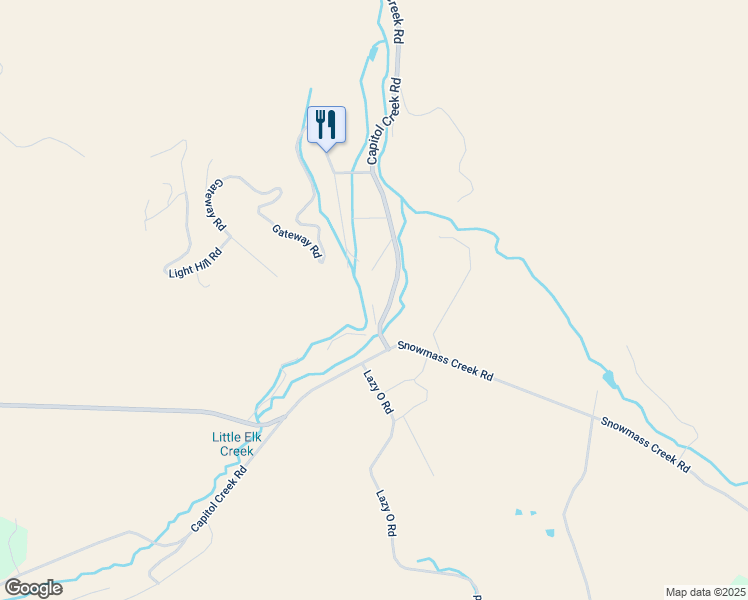 map of restaurants, bars, coffee shops, grocery stores, and more near 1739 Snowmass Creek Road in Snowmass