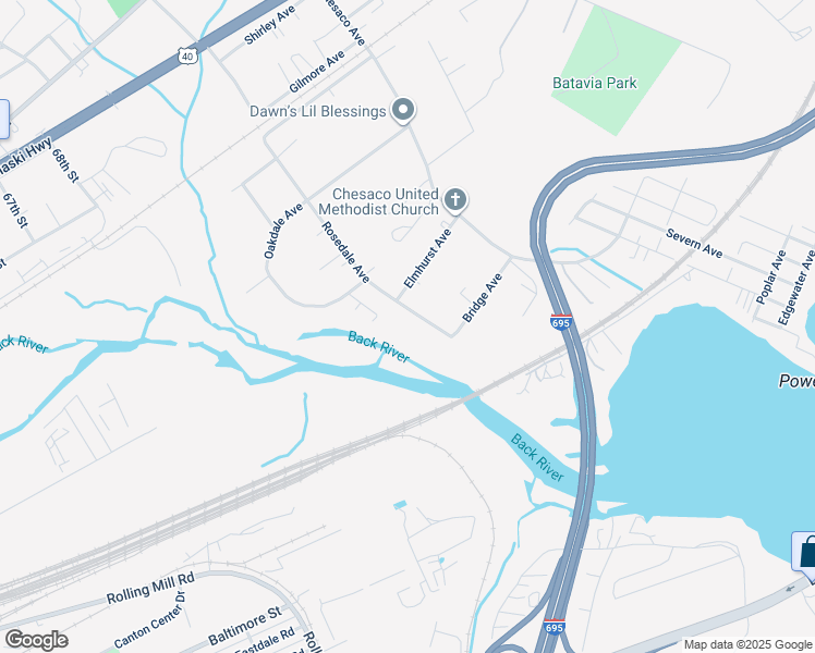 map of restaurants, bars, coffee shops, grocery stores, and more near 821 Rosedale Avenue in Rosedale
