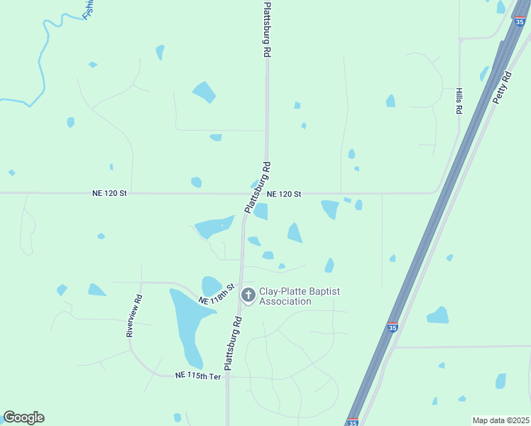 map of restaurants, bars, coffee shops, grocery stores, and more near 13405 Northeast 120 Street in Kearney