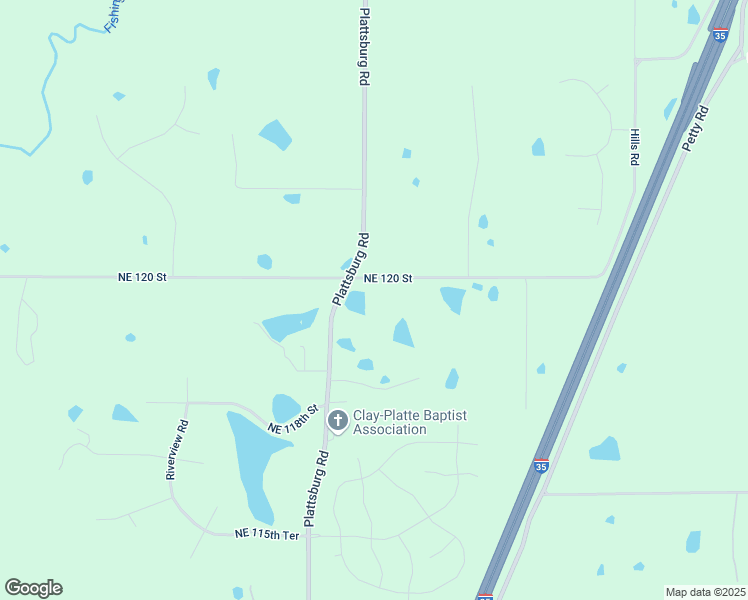 map of restaurants, bars, coffee shops, grocery stores, and more near 13405 Northeast 120 Street in Kearney
