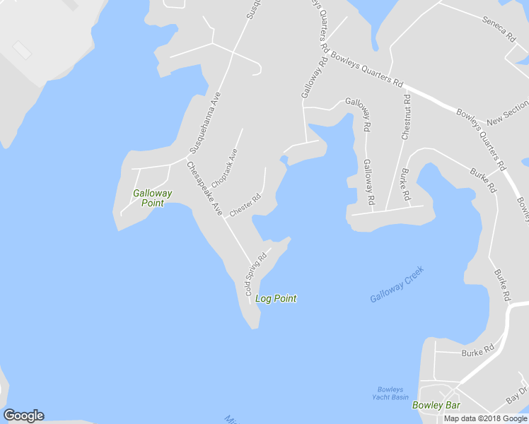 map of restaurants, bars, coffee shops, grocery stores, and more near 1109 Chester Road in Middle River