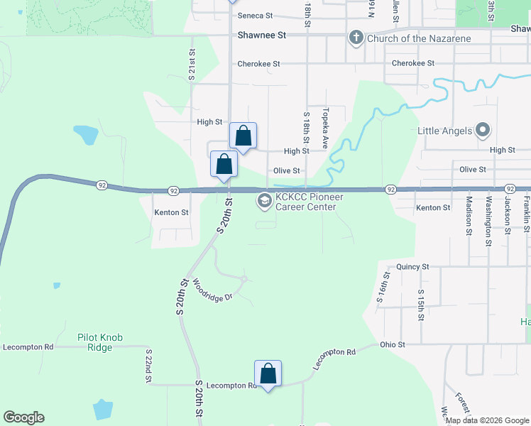 map of restaurants, bars, coffee shops, grocery stores, and more near 1901 Spruce Street in Leavenworth
