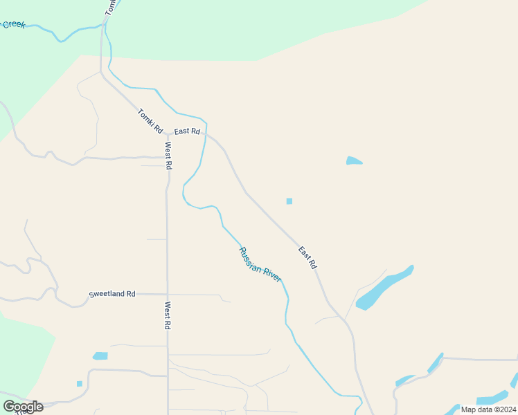 map of restaurants, bars, coffee shops, grocery stores, and more near 11531 East Road in Redwood Valley