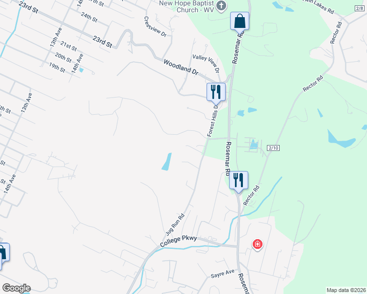 map of restaurants, bars, coffee shops, grocery stores, and more near 91 Holiday Drive in Vienna