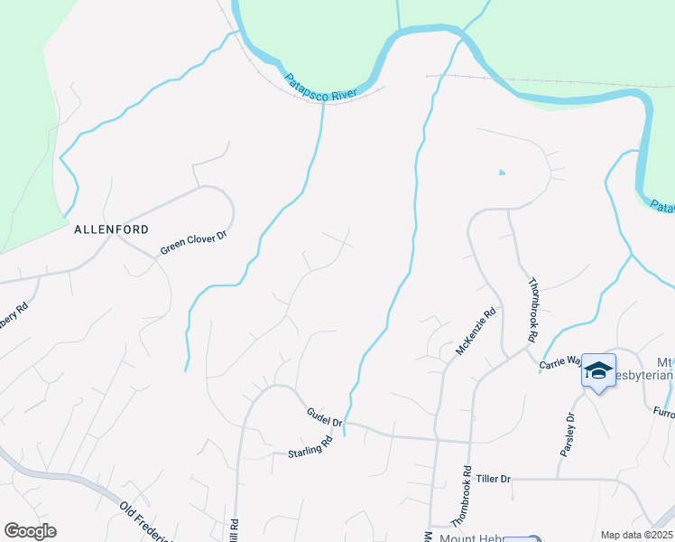 map of restaurants, bars, coffee shops, grocery stores, and more near 2273 Ballard Way in Ellicott City