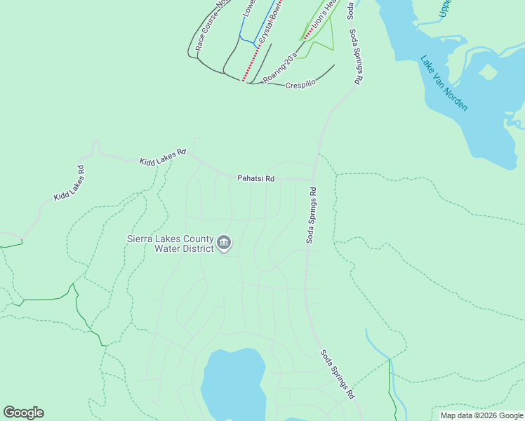 map of restaurants, bars, coffee shops, grocery stores, and more near 8549 Acorn Road in Soda Springs