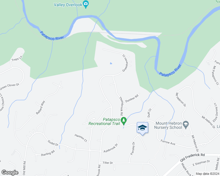 map of restaurants, bars, coffee shops, grocery stores, and more near 2805 Forest Brook Court in Ellicott City