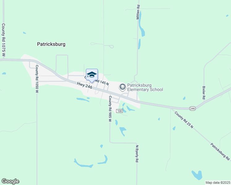 map of restaurants, bars, coffee shops, grocery stores, and more near 9915 Indiana 246 in Bowling Green