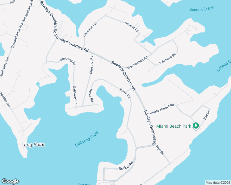 map of restaurants, bars, coffee shops, grocery stores, and more near 1230 Burke Road in Middle River