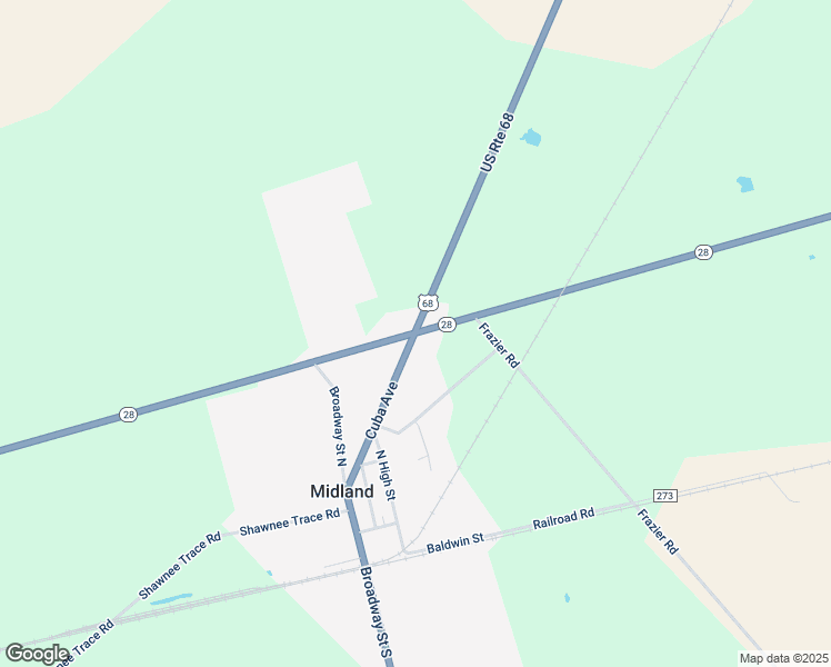 map of restaurants, bars, coffee shops, grocery stores, and more near 133 Cuba Avenue in Midland