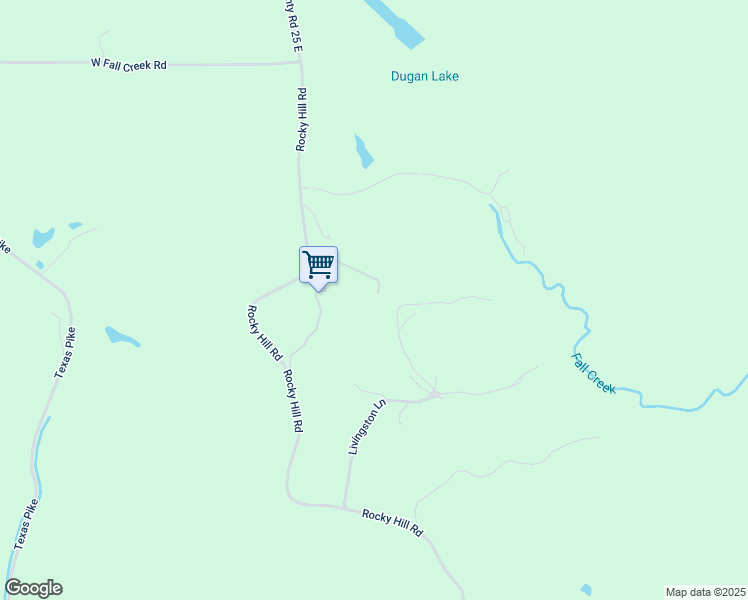 map of restaurants, bars, coffee shops, grocery stores, and more near 1506 Rocky Hill Road in Spencer