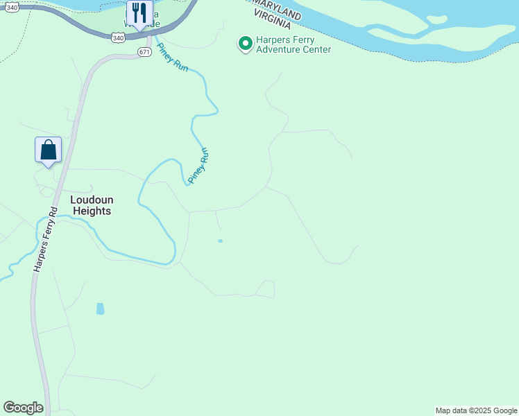 map of restaurants, bars, coffee shops, grocery stores, and more near 37479 Branchriver Road in Purcellville
