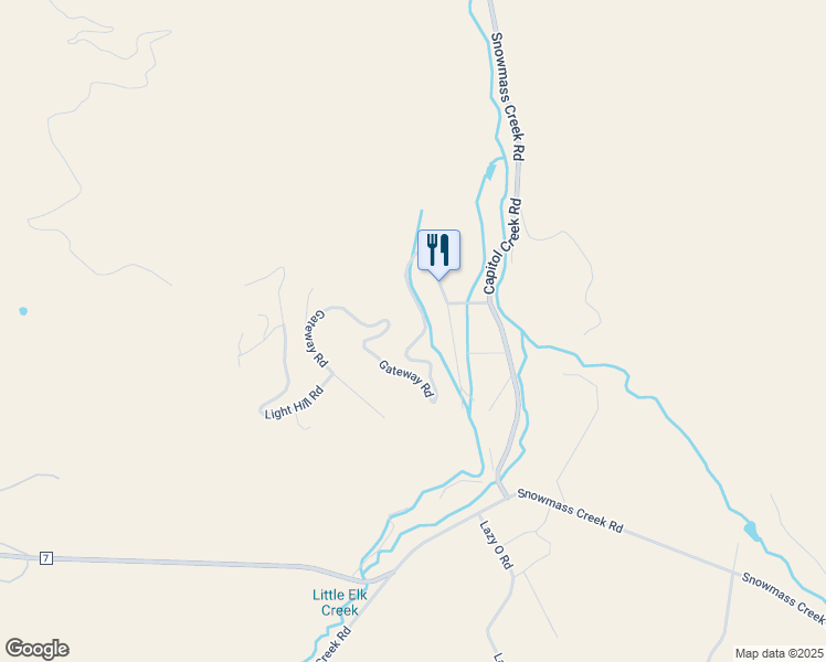 map of restaurants, bars, coffee shops, grocery stores, and more near 280-562 Gateway Road in Snowmass