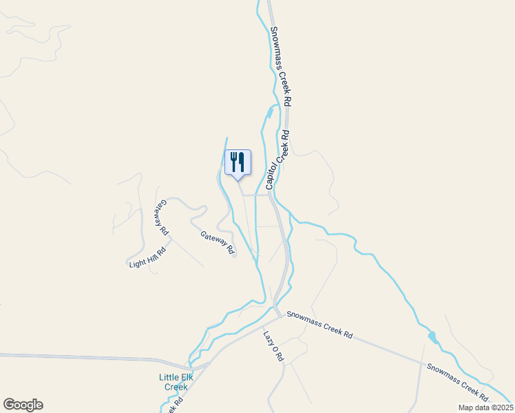 map of restaurants, bars, coffee shops, grocery stores, and more near 1461 Snowmass Creek Road in Snowmass