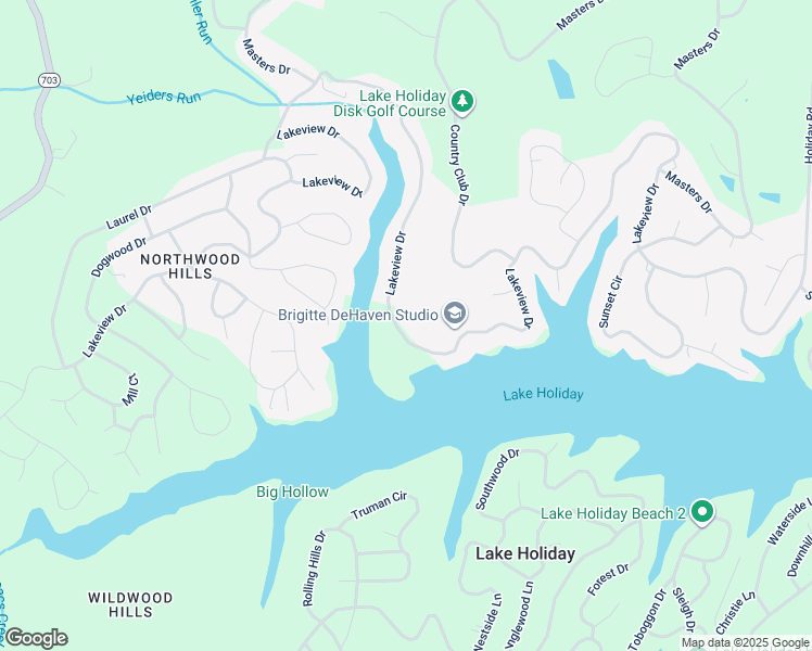 map of restaurants, bars, coffee shops, grocery stores, and more near 1052 Lakeview Drive in Cross Junction