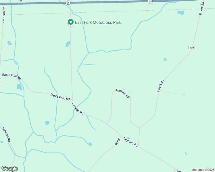 map of restaurants, bars, coffee shops, grocery stores, and more near 291 Romans Road in New Vienna