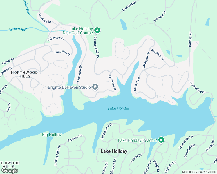 map of restaurants, bars, coffee shops, grocery stores, and more near 1020 Lakeview Drive in Cross Junction