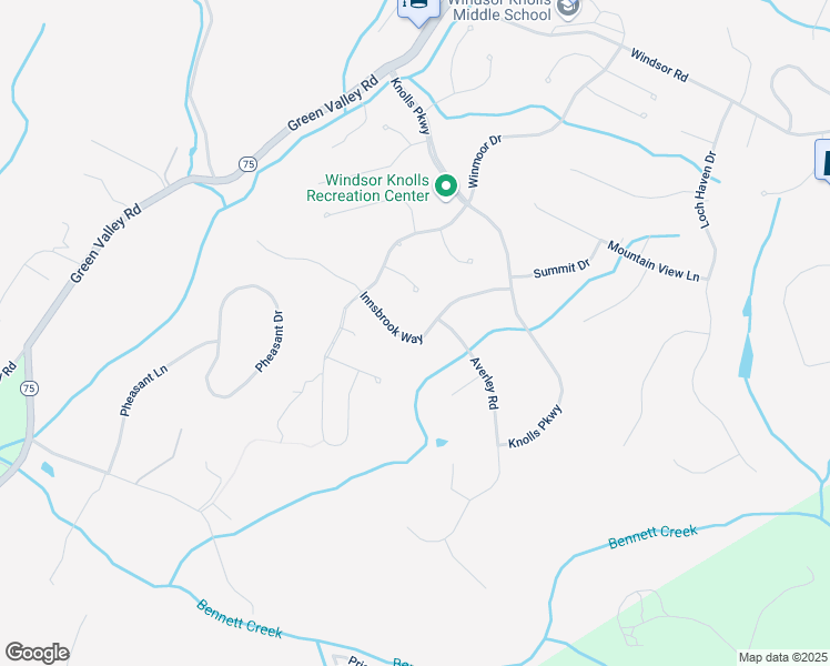 map of restaurants, bars, coffee shops, grocery stores, and more near 11122 Innsbrook Way in Ijamsville