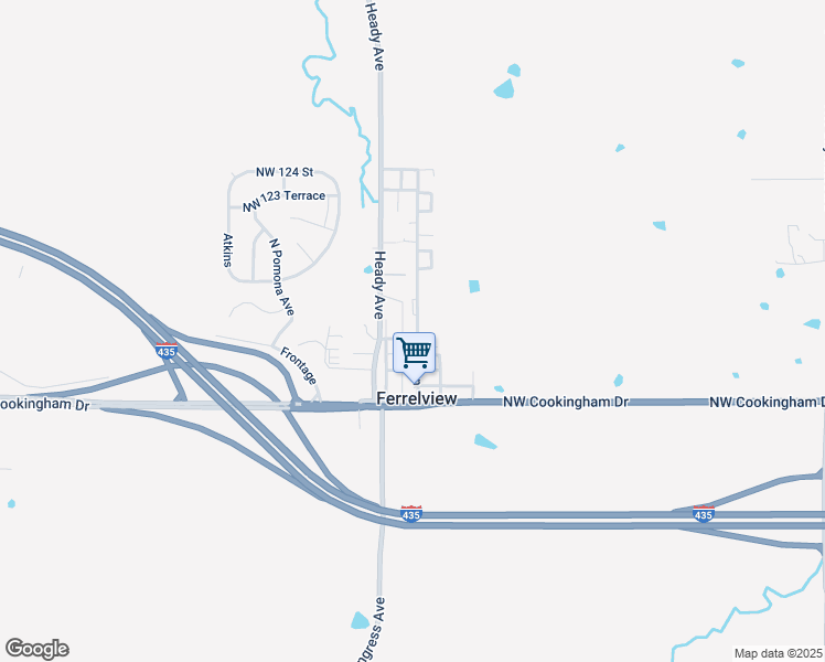 map of restaurants, bars, coffee shops, grocery stores, and more near 300 3 Street in Ferrelview