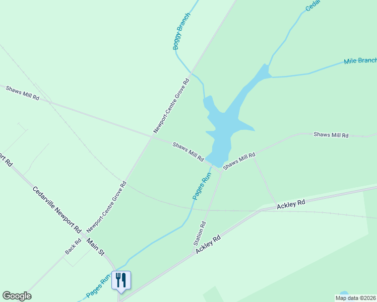 map of restaurants, bars, coffee shops, grocery stores, and more near 438 Shaws Mill Road in Newport