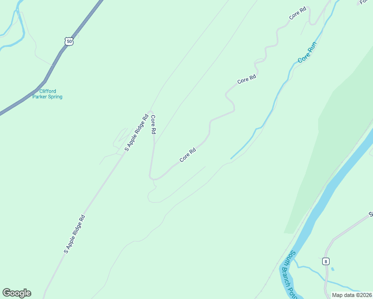 map of restaurants, bars, coffee shops, grocery stores, and more near 1652 Core Road in Romney