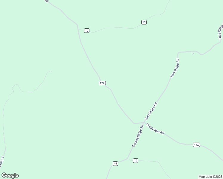 map of restaurants, bars, coffee shops, grocery stores, and more near 57477 Pretty Run Road in McArthur