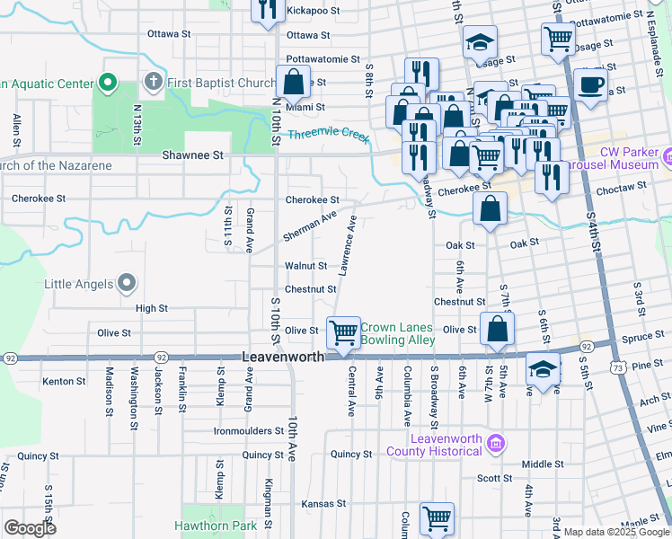 Walnut Street, Leavenworth KS Walk Score