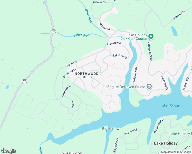 map of restaurants, bars, coffee shops, grocery stores, and more near 201 Northwood Circle in Cross Junction