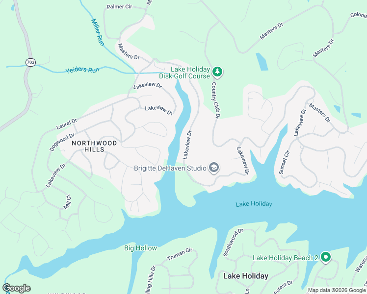map of restaurants, bars, coffee shops, grocery stores, and more near 1062 Lakeview Drive in Cross Junction