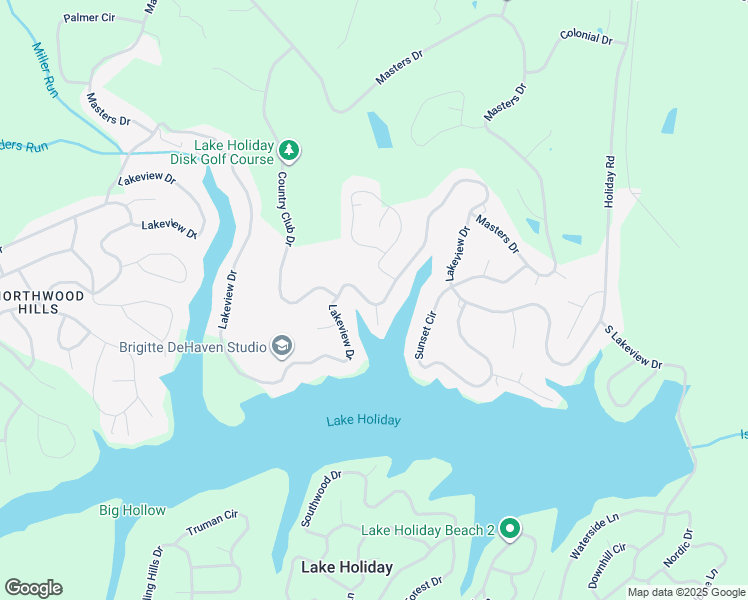 map of restaurants, bars, coffee shops, grocery stores, and more near 804 Lakeview Drive in Cross Junction