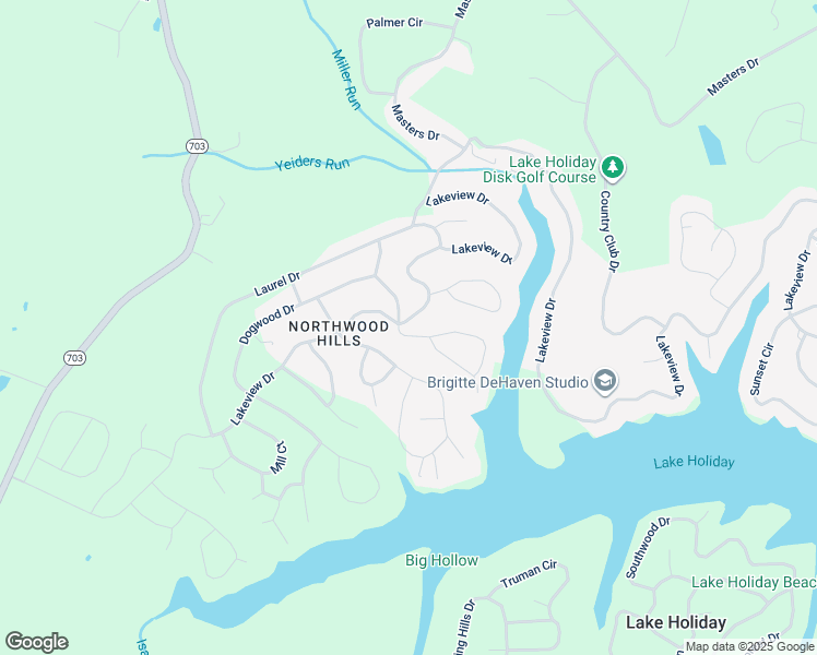 map of restaurants, bars, coffee shops, grocery stores, and more near 1409 Lakeview Drive in Cross Junction
