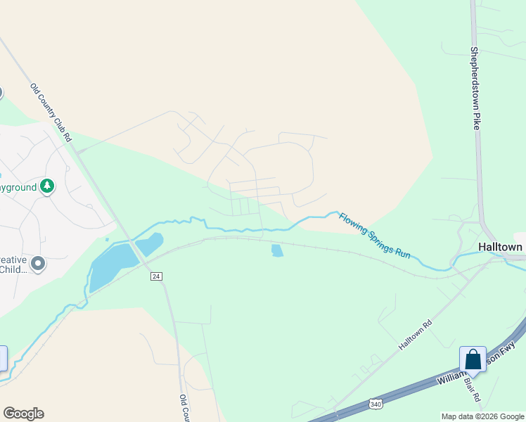 map of restaurants, bars, coffee shops, grocery stores, and more near 494 Beallair Manor Drive in Charles Town