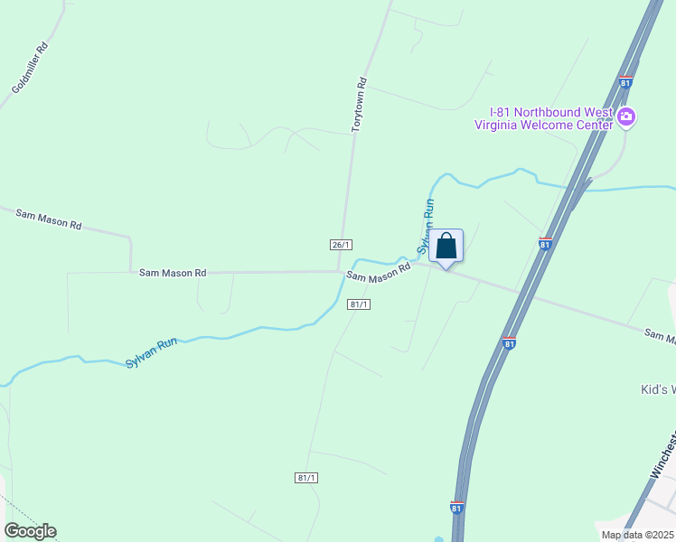 map of restaurants, bars, coffee shops, grocery stores, and more near Sam Mason Road in Bunker Hill